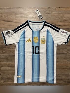 FIFA 2026 World Cup Argentina Messi #10 Soccer Jersey - Large, Player Edition